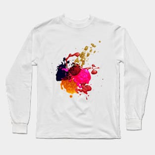 Coloful Splash Paint Long Sleeve T-Shirt